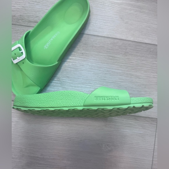 Birkenstock Madrid Eva Sandals Women Sz 9 / 39 Bright Green Brach Water Vacation - Picture 5 of 10